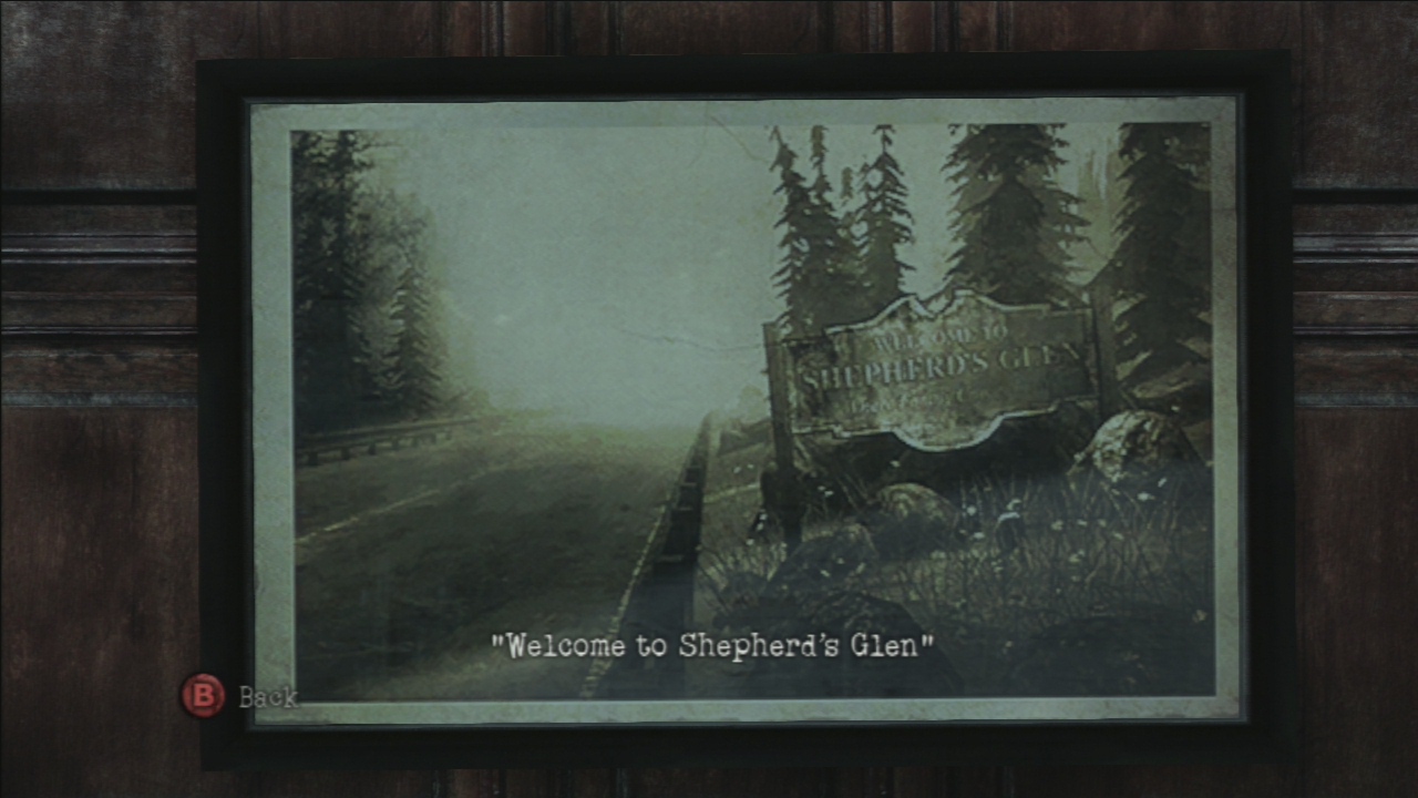 Картина Welcome to Shepherds Glen в Silent Hill: Downpour